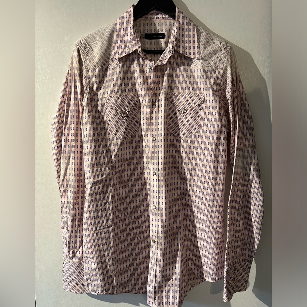 Dsquared2 Western Dress shirt Size 50 Euro